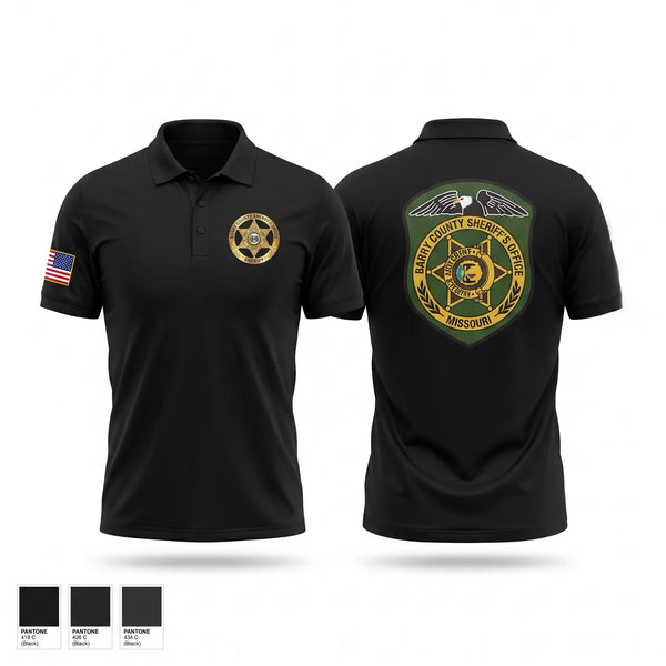 Short Sleeve Performance Polo, Barry County Sheriff’s Office, Police, Teamtime, Team time, sublimation, custom sports apparel, team uniforms, spirit wear, spiritwear, sports uniforms, custom shirts, team store, custom team store, fundraiser sports, apparel fundraiser