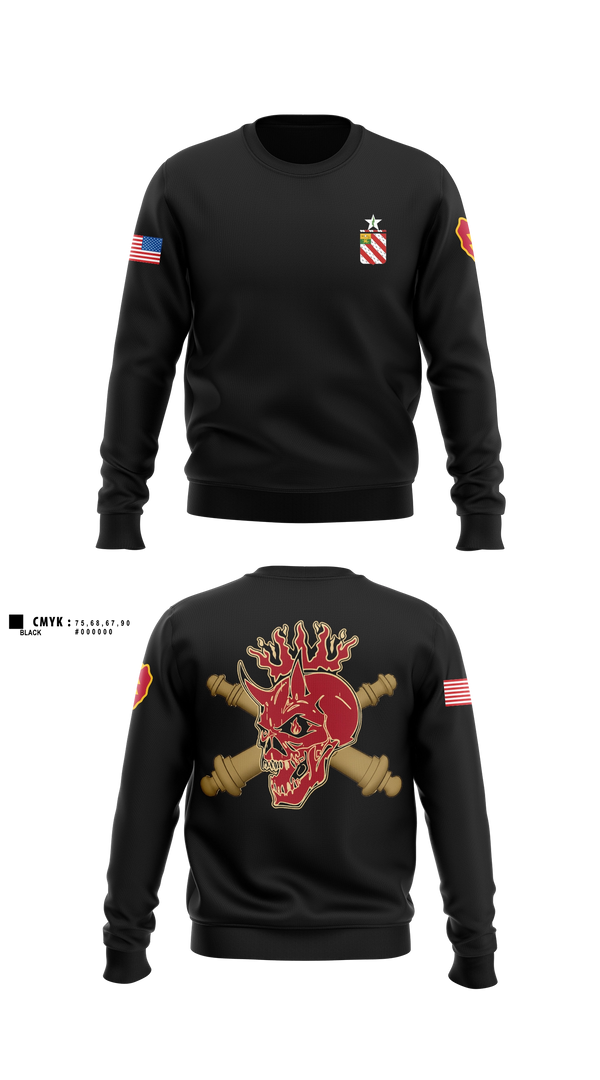 Crew Neck Sweatshirt, C/1-8 FA, Army, Teamtime, Team time, sublimation, custom sports apparel, team uniforms, spirit wear, spiritwear, sports uniforms, custom shirts, team store, custom team store, fundraiser sports, apparel fundraiser