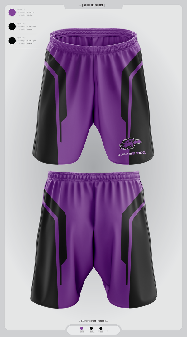 Athletic Shorts With Pockets, Sequoia High School, , Teamtime, Team time, sublimation, custom sports apparel, team uniforms, spirit wear, spiritwear, sports uniforms, custom shirts, team store, custom team store, fundraiser sports, apparel fundraiser