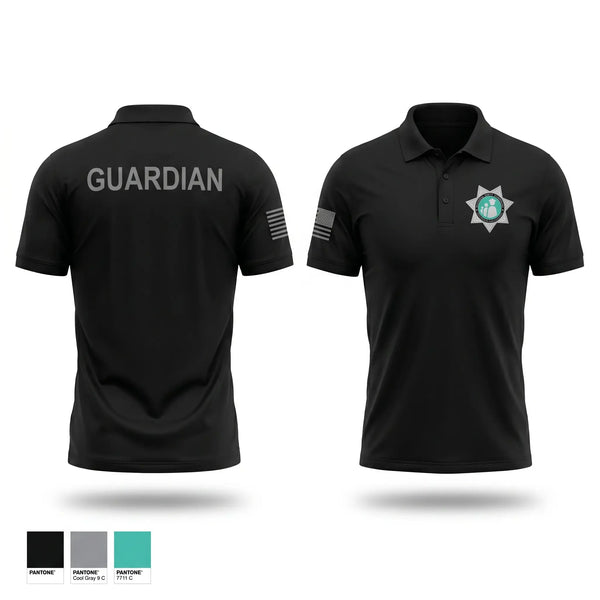 Short Sleeve Performance Polo, Polk County School Guardian, Police, Teamtime, Team time, sublimation, custom sports apparel, team uniforms, spirit wear, spiritwear, sports uniforms, custom shirts, team store, custom team store, fundraiser sports, apparel fundraiser