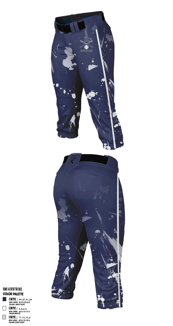 Softball Pants, KC Elite, Softball, Teamtime, Team time, sublimation, custom sports apparel, team uniforms, spirit wear, spiritwear, sports uniforms, custom shirts, team store, custom team store, fundraiser sports, apparel fundraiser