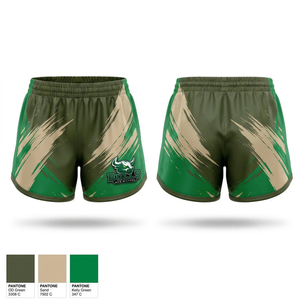 Womens Shorts, New Milford Bulls, , Teamtime, Team time, sublimation, custom sports apparel, team uniforms, spirit wear, spiritwear, sports uniforms, custom shirts, team store, custom team store, fundraiser sports, apparel fundraiser