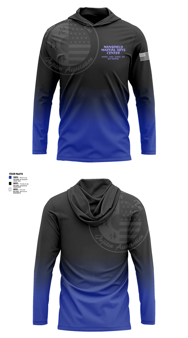 Mansfield Martial Arts Center Long Sleeve hooded sunshirt - 34