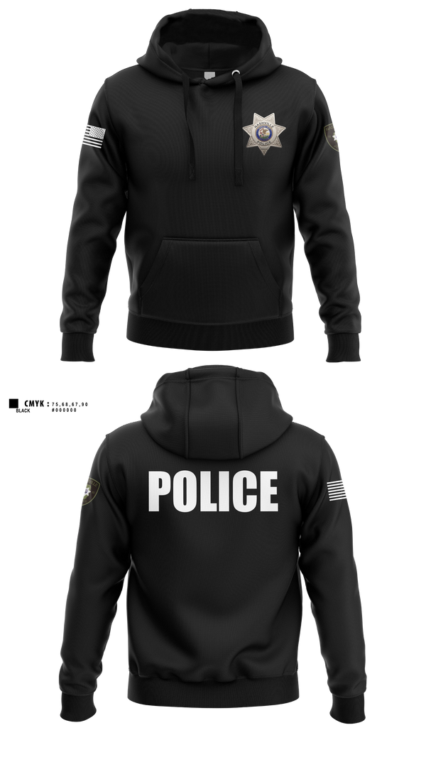 Hoodie, Nashville Police Department, IL, Police, Teamtime, Team time, sublimation, custom sports apparel, team uniforms, spirit wear, spiritwear, sports uniforms, custom shirts, team store, custom team store, fundraiser sports, apparel fundraiser