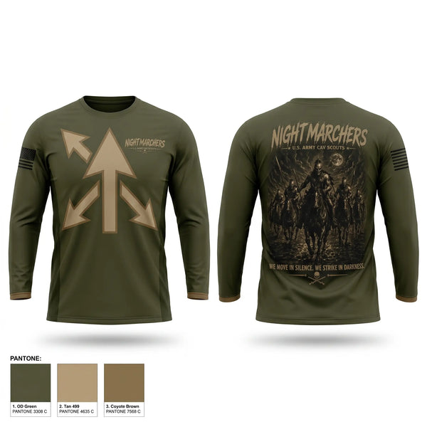 Long Sleeve Performance Shirt, 1ST SQUADRON, 299TH CAVALRY REGIMENT HAWAII ARMY NATIONAL GUARD 91-1227 ENTERPRISE AVENUE KAPOLEI, HAWAII 96707-2150, Army, Teamtime, Team time, sublimation, custom sports apparel, team uniforms, spirit wear, spiritwear, sports uniforms, custom shirts, team store, custom team store, fundraiser sports, apparel fundraiser