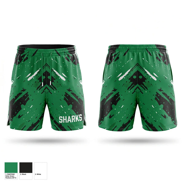 Athletic Shorts With Pockets, Sharks, Men's Soccer, Teamtime, Team time, sublimation, custom sports apparel, team uniforms, spirit wear, spiritwear, sports uniforms, custom shirts, team store, custom team store, fundraiser sports, apparel fundraiser