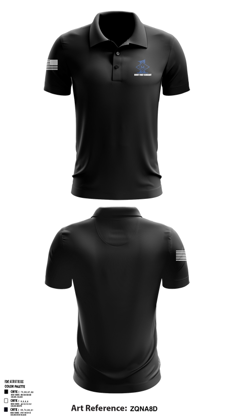 Minot First Sergeants Short Sleeve Performance Polo - 5