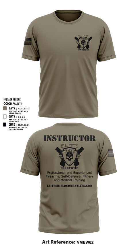 Elite Shield Combatives Short Sleeve Performance Shirt - 2 (For Instructors ONLY)