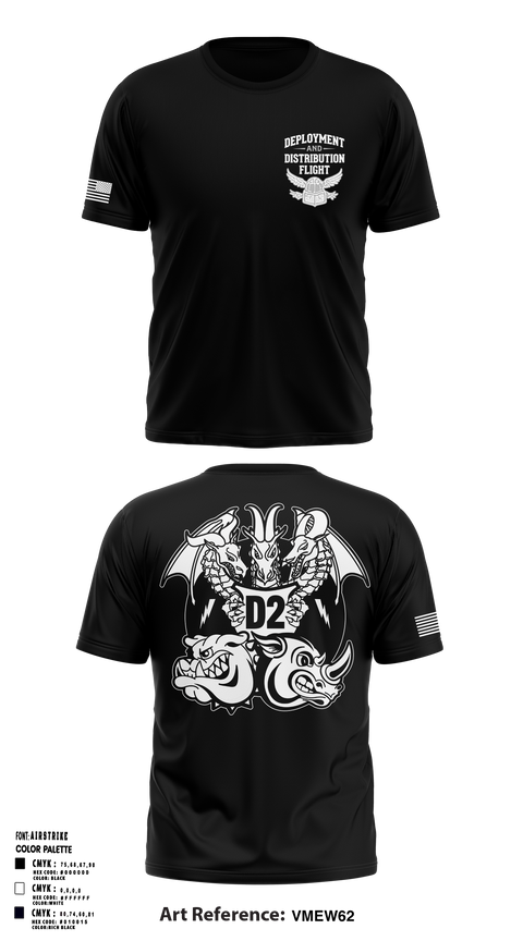 96 LRS D Flight Short Sleeve Performance Shirt - 1