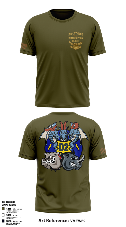96 LRS D Flight Short Sleeve Performance Shirt - 2