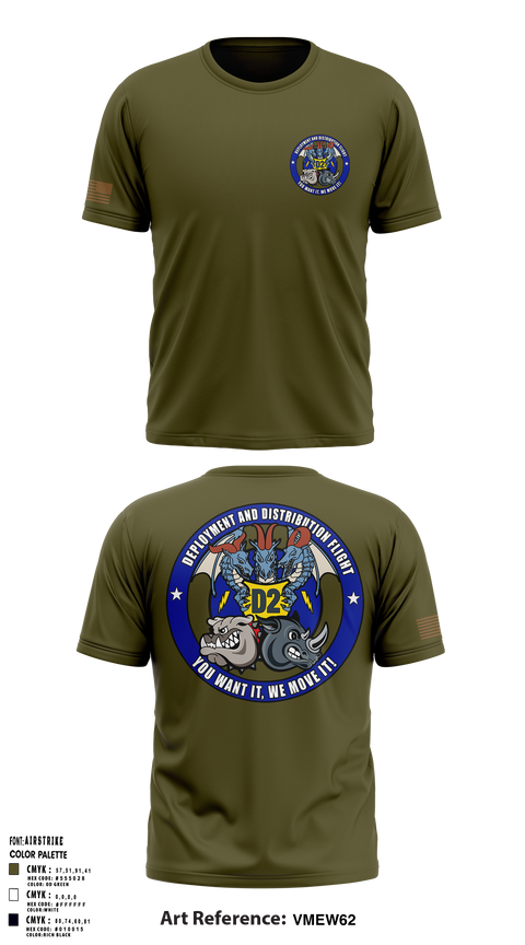 96 LRS D Flight Short Sleeve Performance Shirt - 4