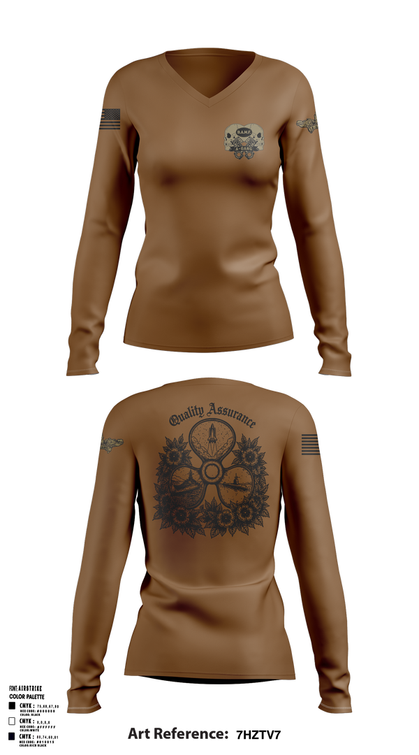 NSSF Women's Long Sleeve V-neck Shirt - 1