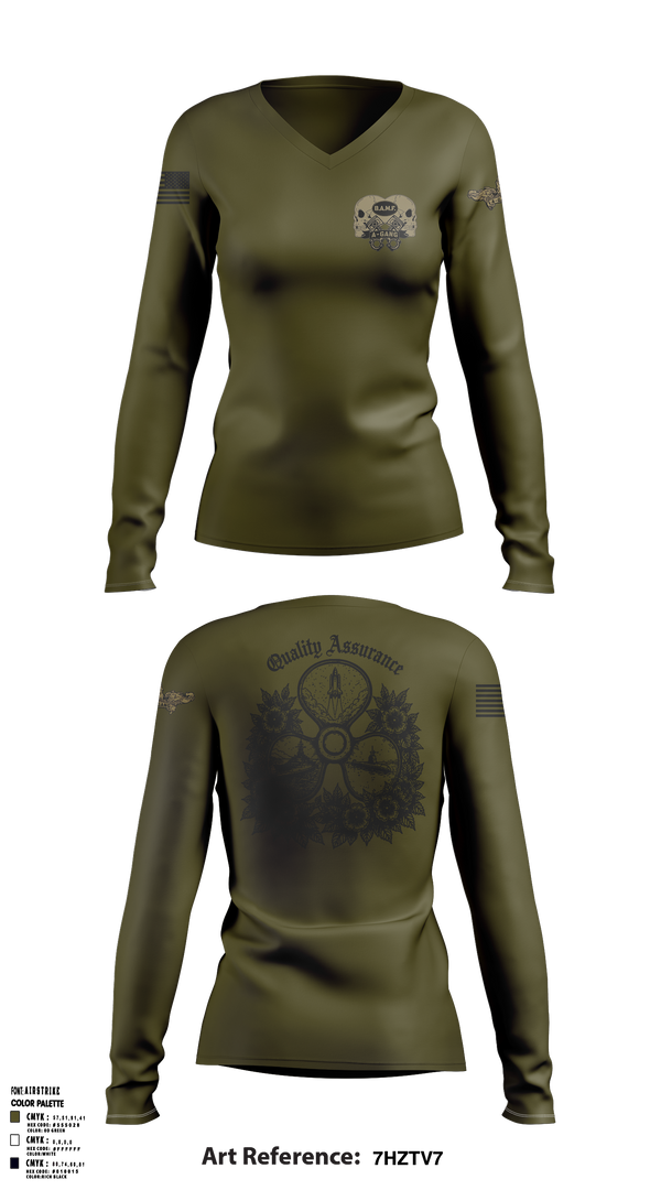 NSSF Women's Long Sleeve V-neck Shirt - 2