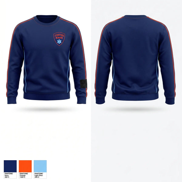 Crew Neck Sweatshirt, Stratford EMS, EMS/EMT, Teamtime, Team time, sublimation, custom sports apparel, team uniforms, spirit wear, spiritwear, sports uniforms, custom shirts, team store, custom team store, fundraiser sports, apparel fundraiser