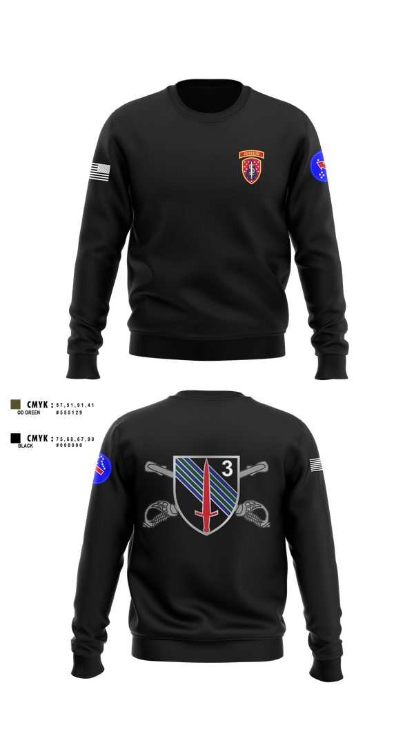 Crew Neck Sweatshirt, 5th SFAB, Army, Teamtime, Team time, sublimation, custom sports apparel, team uniforms, spirit wear, spiritwear, sports uniforms, custom shirts, team store, custom team store, fundraiser sports, apparel fundraiser