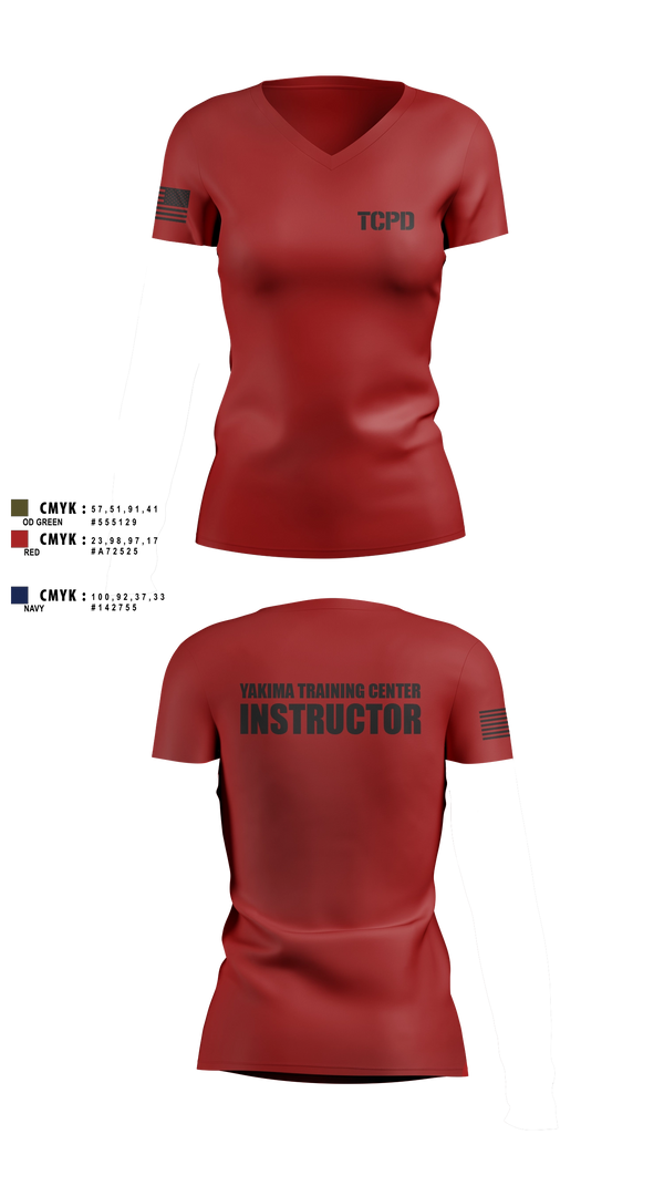 Womens Short Sleeve Vneck Shirt, Yakima Training Center Police Department, Police, Teamtime, Team time, sublimation, custom sports apparel, team uniforms, spirit wear, spiritwear, sports uniforms, custom shirts, team store, custom team store, fundraiser sports, apparel fundraiser