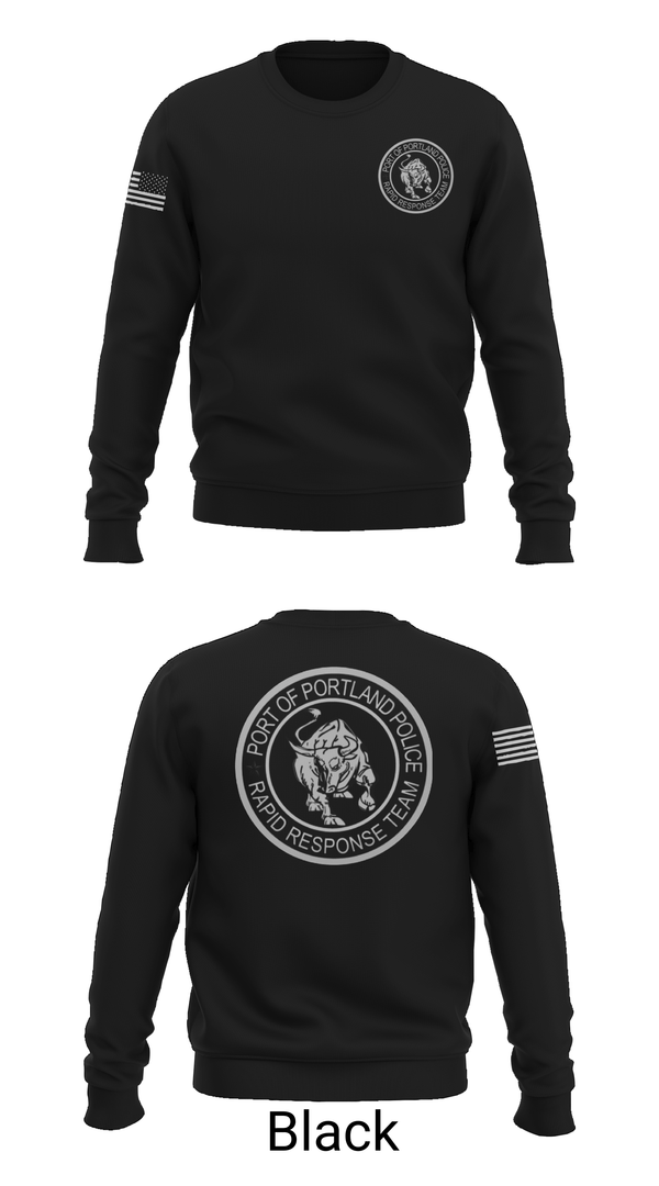 Crew Neck Sweatshirt, Port Of Portland Rapid Response Team, Police, Teamtime, Team time, sublimation, custom sports apparel, team uniforms, spirit wear, spiritwear, sports uniforms, custom shirts, team store, custom team store, fundraiser sports, apparel fundraiser