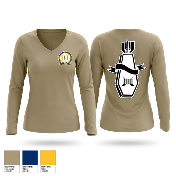 Womens Long Sleeve Vneck Shirt, 2-7 IN FIST, Army, Teamtime, Team time, sublimation, custom sports apparel, team uniforms, spirit wear, spiritwear, sports uniforms, custom shirts, team store, custom team store, fundraiser sports, apparel fundraiser