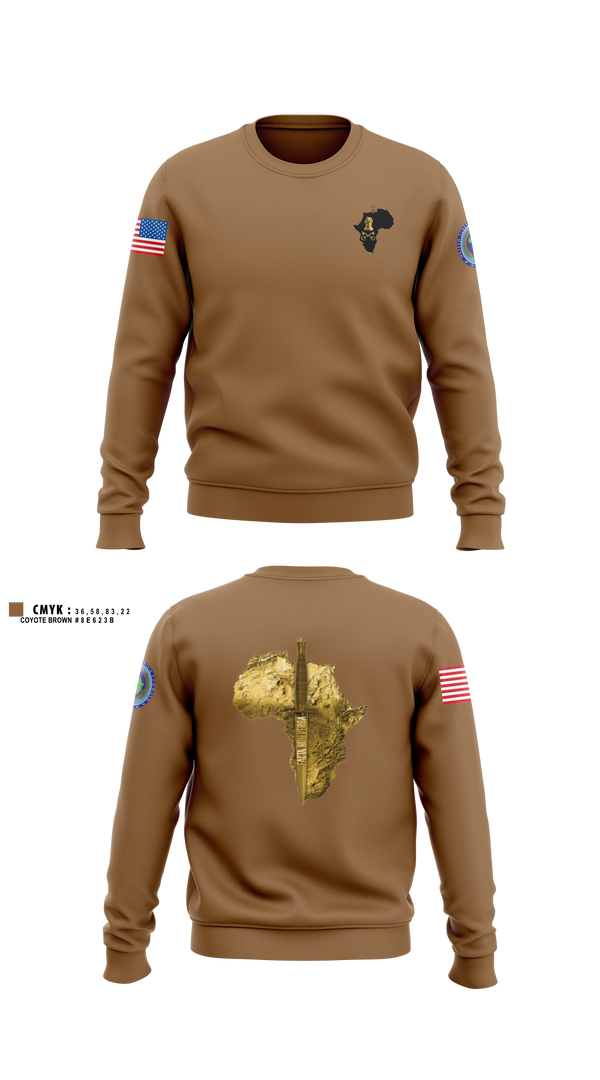 Crew Neck Sweatshirt, ACJ2X, Army, Teamtime, Team time, sublimation, custom sports apparel, team uniforms, spirit wear, spiritwear, sports uniforms, custom shirts, team store, custom team store, fundraiser sports, apparel fundraiser