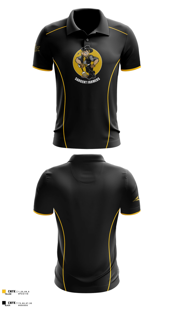 Short Sleeve Performance Polo, Sargent Farmers, Spirit Store, Teamtime, Team time, sublimation, custom sports apparel, team uniforms, spirit wear, spiritwear, sports uniforms, custom shirts, team store, custom team store, fundraiser sports, apparel fundraiser