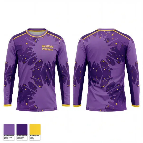 Long Sleeve Performance Shirt, Westfield Pioneers, Bowling, Teamtime, Team time, sublimation, custom sports apparel, team uniforms, spirit wear, spiritwear, sports uniforms, custom shirts, team store, custom team store, fundraiser sports, apparel fundraiser