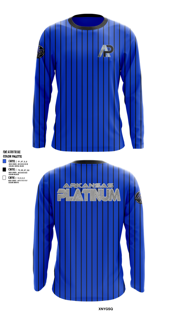 Arkansas Platinum Long Sleeve Performance Shirt 5