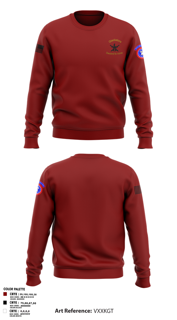 Crew Neck Sweatshirt, 2ND MRBN, Army, Teamtime, Team time, sublimation, custom sports apparel, team uniforms, spirit wear, spiritwear, sports uniforms, custom shirts, team store, custom team store, fundraiser sports, apparel fundraiser