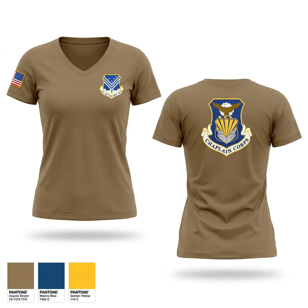 Womens Short Sleeve Vneck Shirt, 116th Air Control Wing, Air Force, Teamtime, Team time, sublimation, custom sports apparel, team uniforms, spirit wear, spiritwear, sports uniforms, custom shirts, team store, custom team store, fundraiser sports, apparel fundraiser