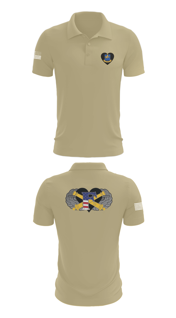 Short Sleeve Performance Polo, Freedom BTRY, 1-320th FAR, , Teamtime, Team time, sublimation, custom sports apparel, team uniforms, spirit wear, spiritwear, sports uniforms, custom shirts, team store, custom team store, fundraiser sports, apparel fundraiser