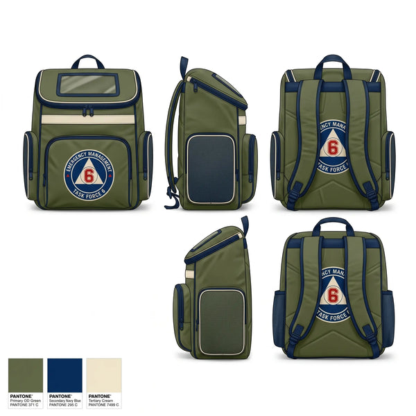 Gear Bag, EMA Task Force 6, Fire Department, Teamtime, Team time, sublimation, custom sports apparel, team uniforms, spirit wear, spiritwear, sports uniforms, custom shirts, team store, custom team store, fundraiser sports, apparel fundraiser