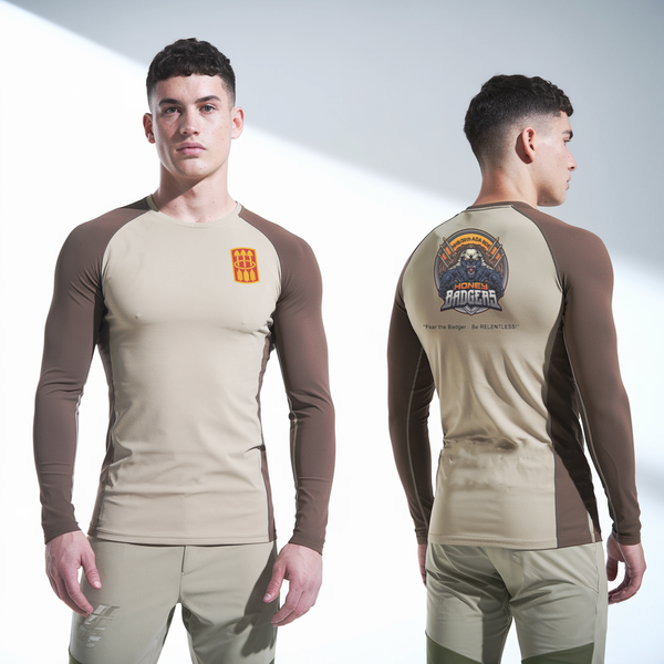Long Sleeve Performance Shirt, Honey Badgers / 30X, Army, Teamtime, Team time, sublimation, custom sports apparel, team uniforms, spirit wear, spiritwear, sports uniforms, custom shirts, team store, custom team store, fundraiser sports, apparel fundraiser