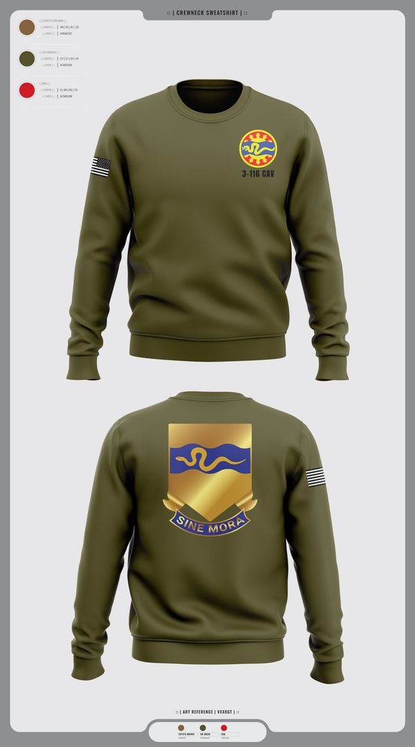 Crew Neck Sweatshirt, 3-116 CAV, , Teamtime, Team time, sublimation, custom sports apparel, team uniforms, spirit wear, spiritwear, sports uniforms, custom shirts, team store, custom team store, fundraiser sports, apparel fundraiser