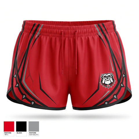 Womens Shorts, Hickman County Bulldogs, , Teamtime, Team time, sublimation, custom sports apparel, team uniforms, spirit wear, spiritwear, sports uniforms, custom shirts, team store, custom team store, fundraiser sports, apparel fundraiser