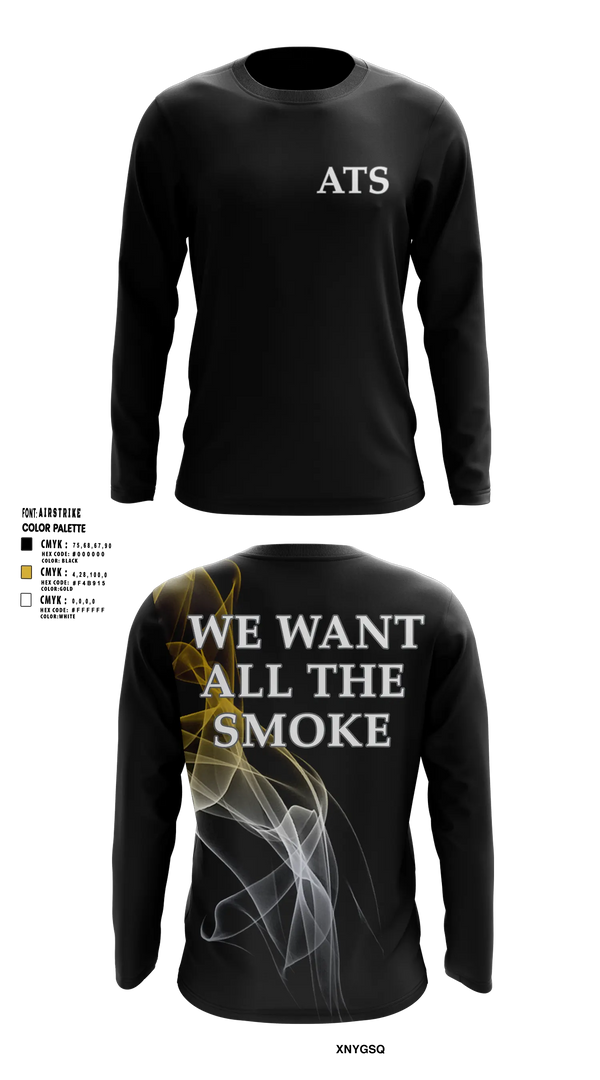 ALL THE SMOKE Long Sleeve Performance Shirt - 5