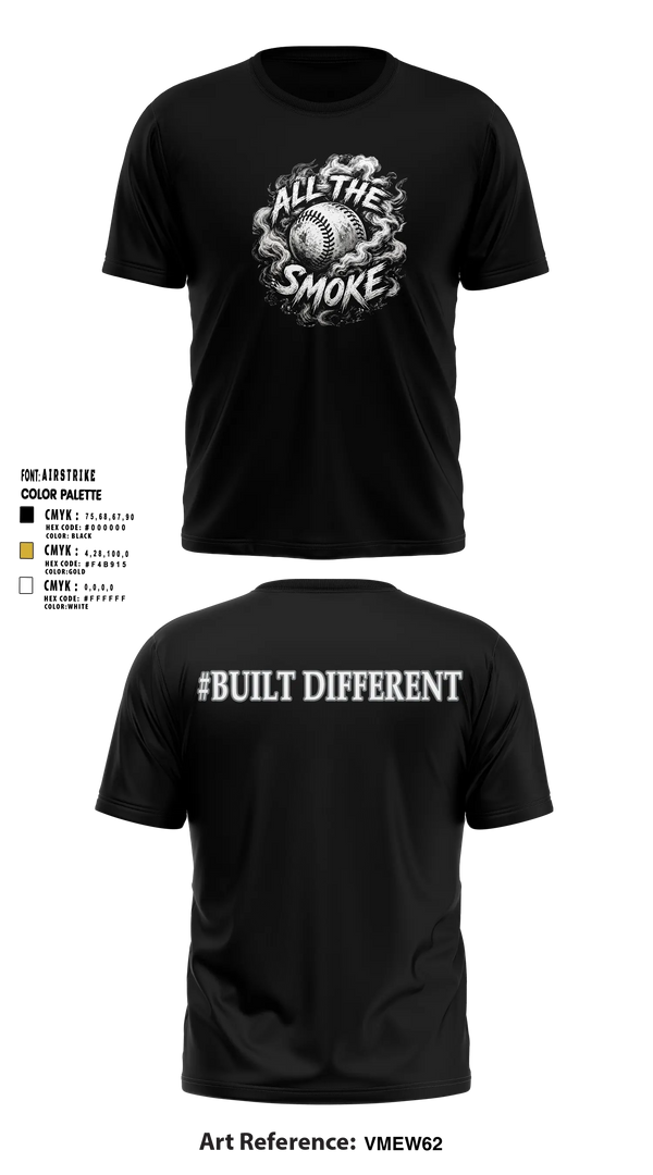 ALL THE SMOKE Short Sleeve Performance Shirt - 11