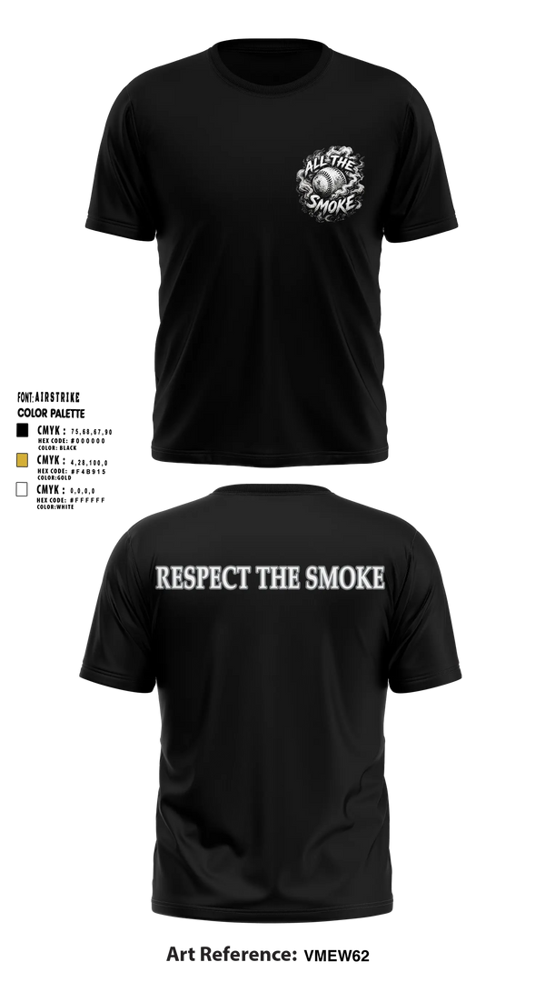 ALL THE SMOKE Short Sleeve Performance Shirt - 9