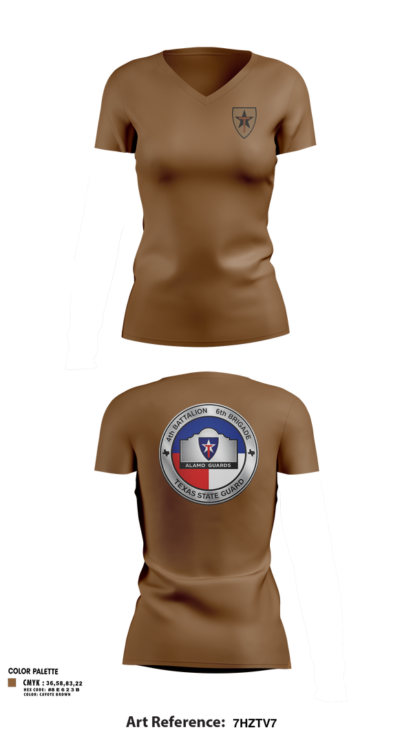 Womens Short Sleeve Vneck Shirt, Alamo guards, Army, Teamtime, Team time, sublimation, custom sports apparel, team uniforms, spirit wear, spiritwear, sports uniforms, custom shirts, team store, custom team store, fundraiser sports, apparel fundraiser
