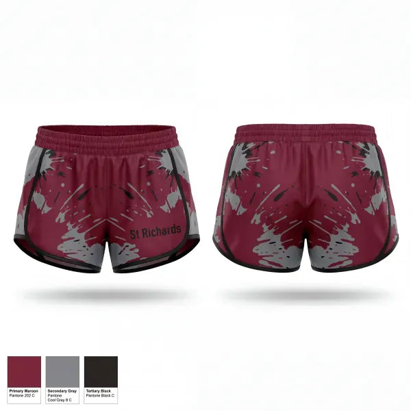 Womens Shorts, St. Richards, Baseball, Teamtime, Team time, sublimation, custom sports apparel, team uniforms, spirit wear, spiritwear, sports uniforms, custom shirts, team store, custom team store, fundraiser sports, apparel fundraiser
