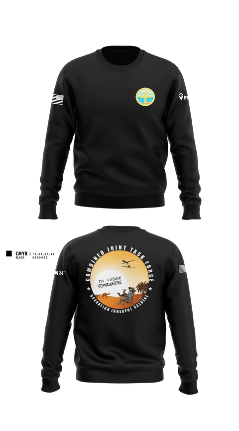 Crew Neck Sweatshirt, 44IBCT HHC44IBCT, Army, Teamtime, Team time, sublimation, custom sports apparel, team uniforms, spirit wear, spiritwear, sports uniforms, custom shirts, team store, custom team store, fundraiser sports, apparel fundraiser