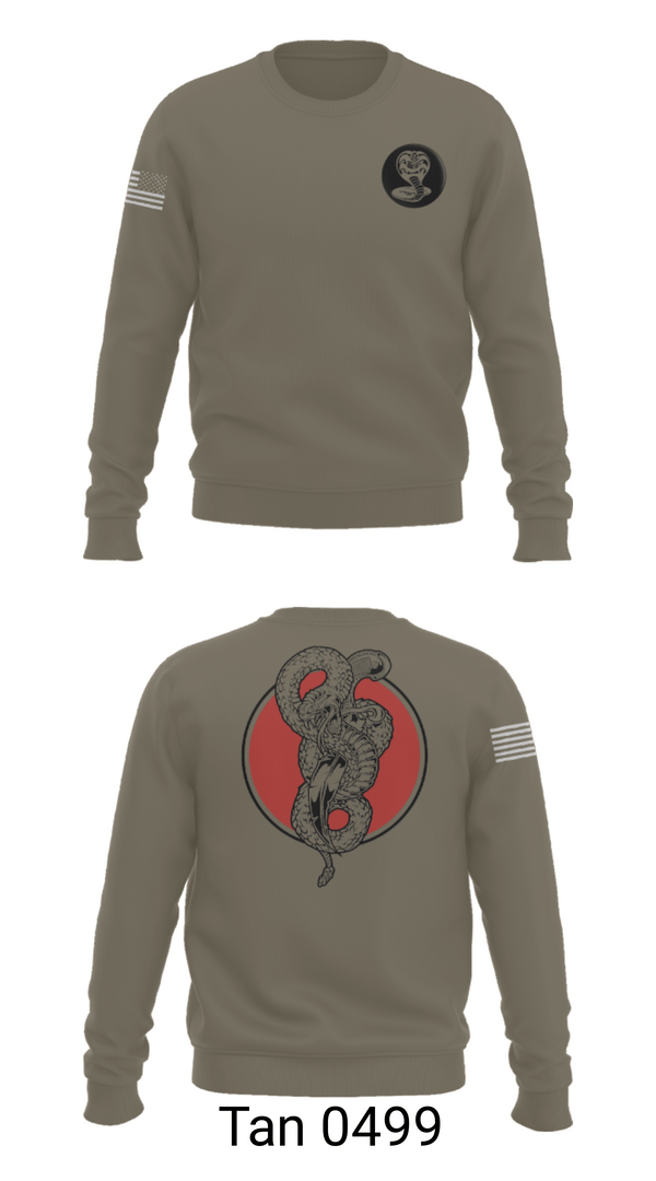 Crew Neck Sweatshirt, Red WarriorsCobras, Army, Teamtime, Team time, sublimation, custom sports apparel, team uniforms, spirit wear, spiritwear, sports uniforms, custom shirts, team store, custom team store, fundraiser sports, apparel fundraiser