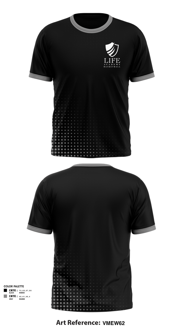 Short Sleeve Performance Shirt, Life Academy Royals, Men's Basketball, Teamtime, Team time, sublimation, custom sports apparel, team uniforms, spirit wear, spiritwear, sports uniforms, custom shirts, team store, custom team store, fundraiser sports, apparel fundraiser