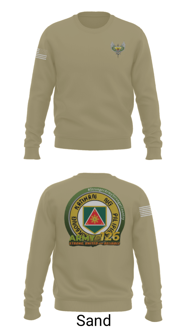 Crew Neck Sweatshirt, 51st Combat Engineers, Army, Teamtime, Team time, sublimation, custom sports apparel, team uniforms, spirit wear, spiritwear, sports uniforms, custom shirts, team store, custom team store, fundraiser sports, apparel fundraiser