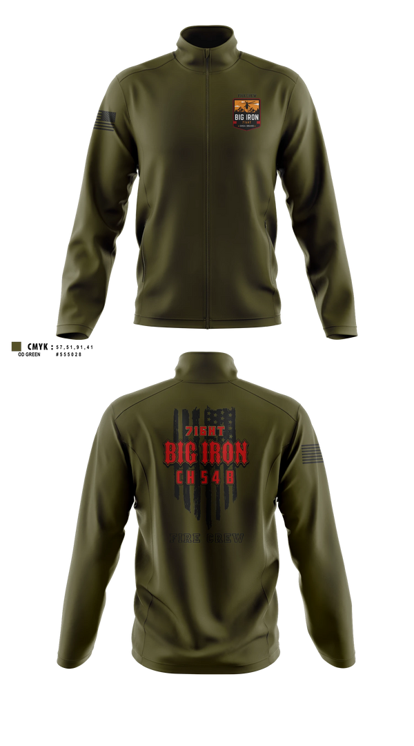 Fleece Jacket, Big Iron, Fire Department, Teamtime, Team time, sublimation, custom sports apparel, team uniforms, spirit wear, spiritwear, sports uniforms, custom shirts, team store, custom team store, fundraiser sports, apparel fundraiser