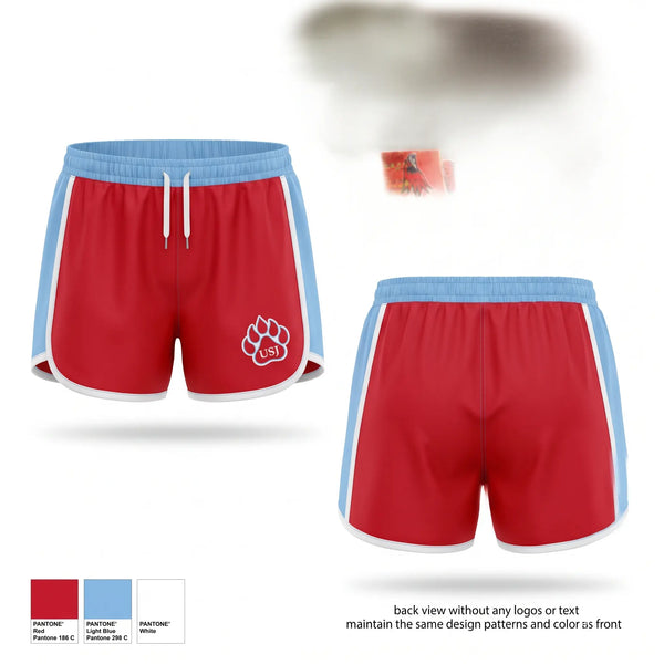 Womens Shorts, USJ Bruins, Spirit Store, Teamtime, Team time, sublimation, custom sports apparel, team uniforms, spirit wear, spiritwear, sports uniforms, custom shirts, team store, custom team store, fundraiser sports, apparel fundraiser
