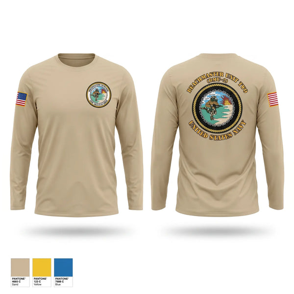 Long Sleeve Performance Shirt, Beachmaster Unit Two, Navy, Teamtime, Team time, sublimation, custom sports apparel, team uniforms, spirit wear, spiritwear, sports uniforms, custom shirts, team store, custom team store, fundraiser sports, apparel fundraiser