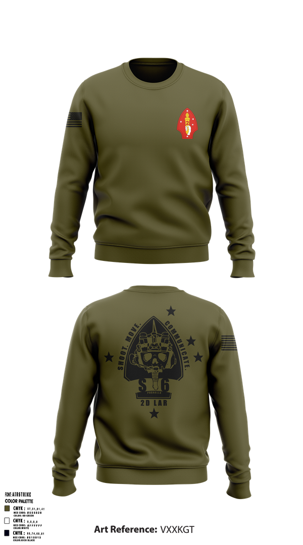 Crew Neck Sweatshirt, 2D LAR Bn, , Teamtime, Team time, sublimation, custom sports apparel, team uniforms, spirit wear, spiritwear, sports uniforms, custom shirts, team store, custom team store, fundraiser sports, apparel fundraiser
