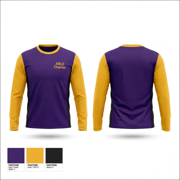 Long Sleeve Performance Shirt, ABLE Charter, Men's Volleyball, Teamtime, Team time, sublimation, custom sports apparel, team uniforms, spirit wear, spiritwear, sports uniforms, custom shirts, team store, custom team store, fundraiser sports, apparel fundraiser