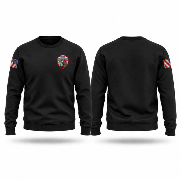 Crew Neck Sweatshirt, Waterloo, Fire Department, Teamtime, Team time, sublimation, custom sports apparel, team uniforms, spirit wear, spiritwear, sports uniforms, custom shirts, team store, custom team store, fundraiser sports, apparel fundraiser