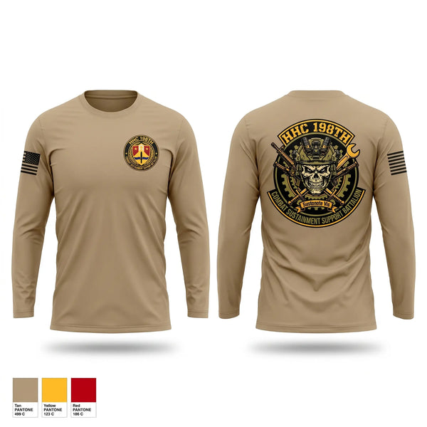 Long Sleeve Performance Shirt, HHC 198th CSSB, Army, Teamtime, Team time, sublimation, custom sports apparel, team uniforms, spirit wear, spiritwear, sports uniforms, custom shirts, team store, custom team store, fundraiser sports, apparel fundraiser