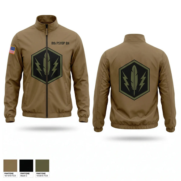 Windbreaker, 8th PSYOP BN, Army, Teamtime, Team time, sublimation, custom sports apparel, team uniforms, spirit wear, spiritwear, sports uniforms, custom shirts, team store, custom team store, fundraiser sports, apparel fundraiser